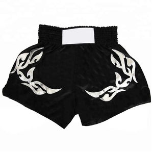 Nouveauté Shorts de boxe MMA sur mesure Unisexe Couleur unie 100% polyester Séchage rapide Respirant Logo personnalisé en gros - Product Image 3