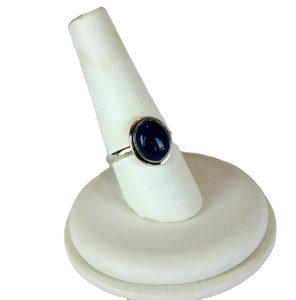 Anillo de piedras preciosas de plata 925 de canal clásico para mujer, lapislázuli para aniversario o fiesta, regalo de joyería personalizado, gran oferta OEM - Product Image 2