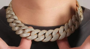 Hip Hop <b>Moissanite</b> Diamond Chain Iced Out Cuban Link Diamond Necklace - Product Image 2