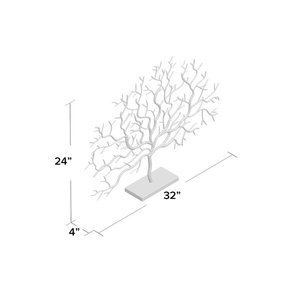 Escultura de árbol de aluminio de Metal de Venta caliente atractiva para acentos de mesa escultura de aluminio estatua de adorno para decoración 2025 - Product Image 2