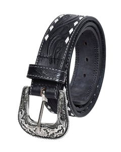 เข็มขัดหนังคาวบอยตะวันตกย้อนยุคเข็มขัดหนังคาวบอยตะวันตกเข็มขัดหนังดีไซน์ตามสั่งทำด้วยมือคุณภาพระดับพรีเมียม - Product Image 1