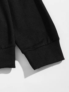 Sweat à capuche surdimensionné pour hommes de haute qualité coton polaire thermique sweat à capuche couleur unie nouveauté vêtements d'hiver sweats à capuche - Product Image 5