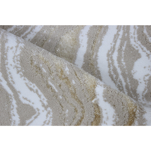 Tapis de salle de bain Wilby Ecru Beige Latte 60*100cm en coton recyclé, teint en fil, jacquard tissé, marque privée, fabriqué en Turquie - Product Image 3