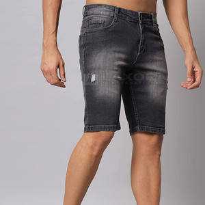 Shorts en jean légers et confortables pour hommes, taille élastique, style thaïlandais, vente en gros en ligne - Product Image 2