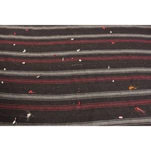 Alfombra clásica de lana negra y roja de 4,9x7 pies, área grande, patrón de retazos de área turca, respaldo de látex de 10mm para alfombra de pasillo de cabecera - Product Image 5