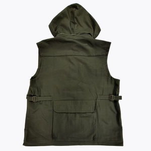 Chaleco de caza sin mangas informal con capucha y cintura ajustable unisex, relleno de algodón duradero de alta calidad estándar para caza de invierno - Product Image 4