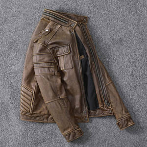 เสื้อคอปกแบบคลาสสิกเสื้อแจ็คเก็ตหนังแกะนุ่มสบายๆน้ำหนักเบากันน้ำระบายอากาศได้ดี - Product Image 3