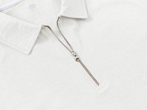 2025 Summer Two Piece Tracksuit Custom Chenille Embroidery Solid Color <b>Zip</b> <b>up</b> Short Sleeve Lapel <b>Shirt</b> and Shorts Set for <b>Men</b> - Product Image 6