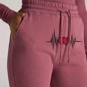 Pantalones Deportivos de Algodón para Mujer, Pantalones Jogger con Bolsillos, Pantalones Deportivos Holgados de Cintura Alta para Mujer, Pantalones Deportivos para Chicas - Product Image 2