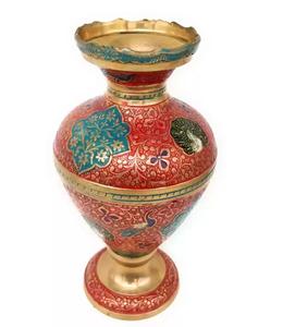 Vase à fleurs en laiton au design moderne personnalisé, fait main, pour décoration de table ou de bureau, pot à fleurs en métal pour mariages - Product Image 4