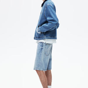 Streetgrace short en jean personnalisé pour hommes coupe estivale vêtements OEM en tissu de coton respirant avec marque privée et logo imprimé - Product Image 2