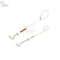 Poteau de capture pour porcs en acier inoxydable réutilisable de haute qualité, outil vétérinaire durable pour le contrôle du bétail et la capture des animaux de ferme