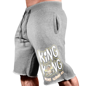 กางเกงขาสั้นมีกระเป๋าด้านข้างสำหรับผู้ชายกางเกงขาสั้นสำหรับฟิตเนสยิมกางเกงขาสั้นสำหรับวิ่งในฤดูร้อนเอวยางยืดมีเชือกผูกรองเท้ากางเกงขาสั้นกีฬาสำหรับผู้ชาย - Product Image 5
