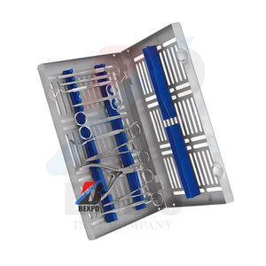 10ชิ้นชุดเครื่องมือผ่าตัด rongeur Mayo-hegar Needle Holder scalpel Handle LUCAS Bone curette - Product Image 4