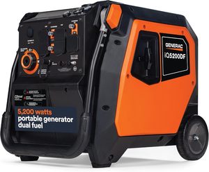 Mejor oferta para el nuevo generador inversor portátil de combustible dual Generac de 5,200 vatios - Product Image 1