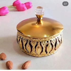 Bol à chocolat en métal de texture fait à la main pour un charme rustique dans les présentoirs de desserts d'événements de vacances ou des accents élégants de table basse - Product Image 1