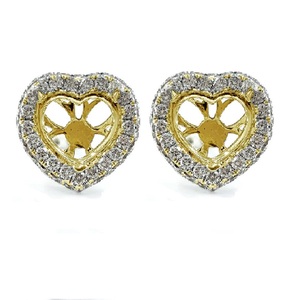 Joyería hecha a medida, logotipo personalizado, mejor calidad, 18K, oro amarillo sólido, Diamante Natural, redondo, pendiente de Halo para dama - Product Image 1