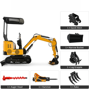 Miniexcavadora con juego de accesorios para la venta Componentes principales que incluyen motor y bomba - Product Image 5