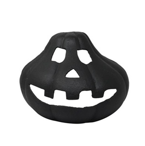 Ensemble de figurines de citrouille Jack O'Lantern en métal - Finition antique, statuettes de citrouille d'Halloween, décoration de table effrayante pour cheminée et étagère. - Product Image 4