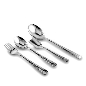Ensemble de couverts en acier inoxydable de haute qualité avec conception de poignée unique pour mariage d'hôtel de restaurant - Product Image 1