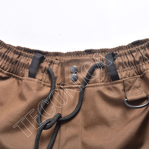 Pantalones de nieve impermeables marrones y negros con diseño de dos tonos Forro cálido de lana Cintura elástica y dobladillo ceñido para mayor comodidad - Product Image 5