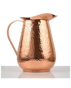 Heavy duty copper <b>jug</b> suitable for hotels restaurants and homes providing hygienic storage for cool <b>drinking</b> water - Product Image 1