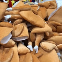 Cadeaux de fête amusants, chapeau de jambe de poulet de carnaval, décoration de noël de Thanksgiving, chapeau de dinde rôti en peluche pour adulte