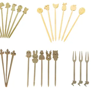 drink stirrers with customized logo bamboo stir for coffee spacial shape for client