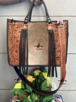 Nouveau design – Sac fourre-tout élégant en cuir de vachette véritable avec franges, sac à main en cuir sculpté à la main avec poils, pour femme, multi-usages
