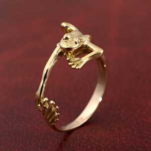 <b>Hugging</b> Frog Brass <b>Ring</b> 18k Gold Plated Ethnic Gothic <b>Ring</b> Wholesale <b>Ring</b> For Women - Product Image 5
