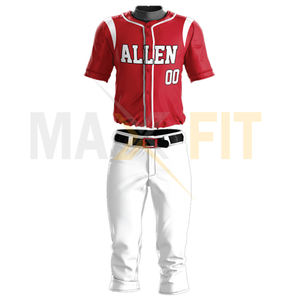 ชุดเล่นซอฟต์บอลเครื่องแบบเบสบอลพิมพ์ลายเองได้ชุดเล่นกีฬาแบบปรับแต่งได้ - Product Image 1