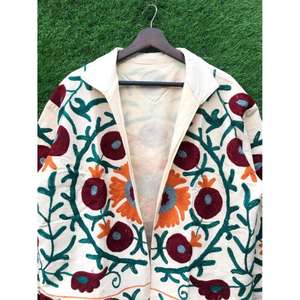 Best Quality Stylish Handmade Suzani Jacket for Women Lightweight and Comfortable Outerwear Available For Wholesale <b>Supply</b> - Product Image 5