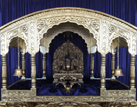 Doli de mariage professionnel en bois de luxe, style Amariya marocain moderne, pour entrée de la mariée, avec un look royal, design personnalisable, construction durable, Royaume-Uni
