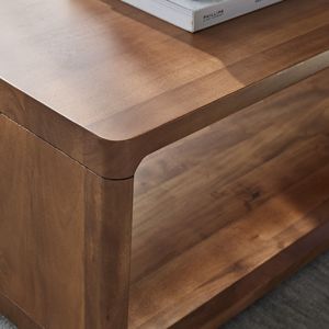 Table basse en bois massif de noyer de style moderne du milieu du siècle pour la maison, le bureau et le salon Vente d'usine pour hôtels et appartements - Product Image 5