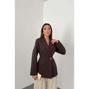 Blazer Marrón Entallado para Mujer, Marca Elisa Fashion, 1000g, Suministro al por Mayor - Product Image 5