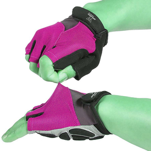Gants de boxe et de cyclisme professionnels respirants à demi-doigts, design personnalisé, avec coussinets antidérapants, pour moto et vélo de route, en nylon et coton - Product Image 2