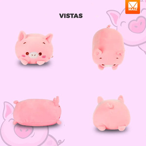 Plush Pig <b>Pillow</b>, Soft Kawaii Baby Plush Toy - Assorted Colors - Product Image 6