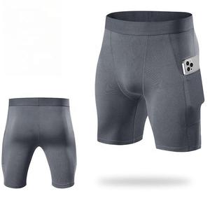 Shorts de gymnastique de compression de taille élastique de couleur extensible personnalisés en gros les plus vendus à vendre - Product Image 2