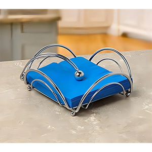 Nautical Anchor Design Metal Gold Finished <b>Napkin</b> <b>Holder</b> Freestanding Tabletop <b>Napkin</b> Storage Navy Themed <b>Napkin</b> <b>Holder</b> - Product Image 4