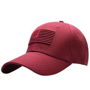 Gorras de moda de alta calidad con logotipo personalizado, sombreros de gamuza de 6 paneles, gorras deportivas para hombre y mujer, gorras de béisbol con bandera americana - Product Image 1