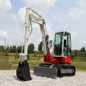 Excavadoras Compactas Usadas Ta.keu.chi con Cucharón de Excavación de 0.12m³ de Capacidad, 1.2 Toneladas de Peso Operativo, Color Rojo y Blanco, en Venta - Product Image 1