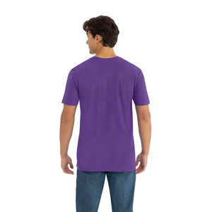 T-shirt ajusté en coton doux de qualité supérieure pour adultes Next Level Apparel, manches courtes, couleur Purple Rush, unisexe pour hommes et femmes - Product Image 2