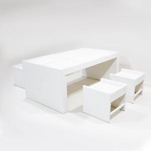 CH Factory-Mesita de noche elegante de ratán con cajón para soluciones de almacenamiento de dormitorio - Product Image 3