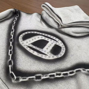 Ensemble de survêtement pour homme vintage délavé à l'acide, jogging délavé au soleil, logo brodé, pantalon évasé, survêtement DTG 100% coton - Product Image 3