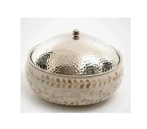 Nueva olla caliente de Metal con soporte de Metal para olla, la mejor calidad, cazuela de lujo hecha a mano, forma redonda, mesa, cocina, uso para servir - Product Image 6