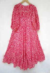 Trending Design Factory Price Wholesaler Premium Quality Long Sleeve Maxi Length Art Silk <b>Dress</b> Women Cotton <b>Dresses</b> items sets - Product Image 2