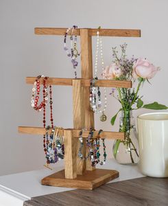 Handmade Solid Wood Jewelry Holder Durable Good Finish Factory Pricing - Product Image 1