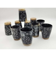 Tasse Viking Artisanale Écologique et Durable, Nouveau Design 2025, Verre à Shot en Corne pour Bière, Café et Boissons, Artisanat de Style Religieux