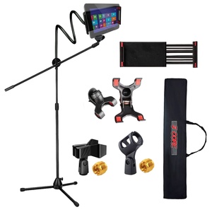 5 Core <b>Tripod</b> Mic Stand w Gooesneck Phone Holder Adjustable Microphone Stands - Product Image 1
