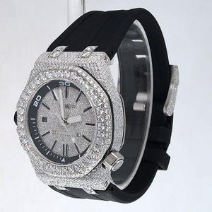 VVS Moissanite Montres Designer Montres De Luxe pour Hommes Full Diamond Automatique Montres Mécaniques En Acier Inoxydable - Product Image 2